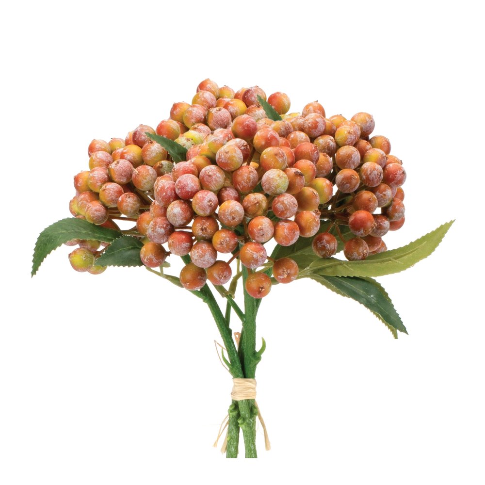 Set of Two 6" Orange Artificial