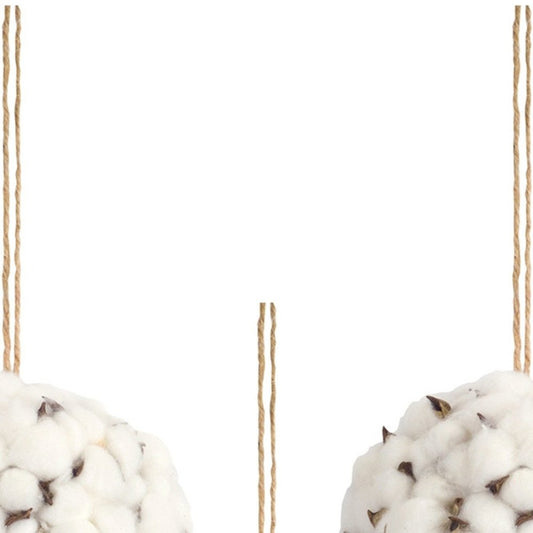 Set of Six 7" White Artificial