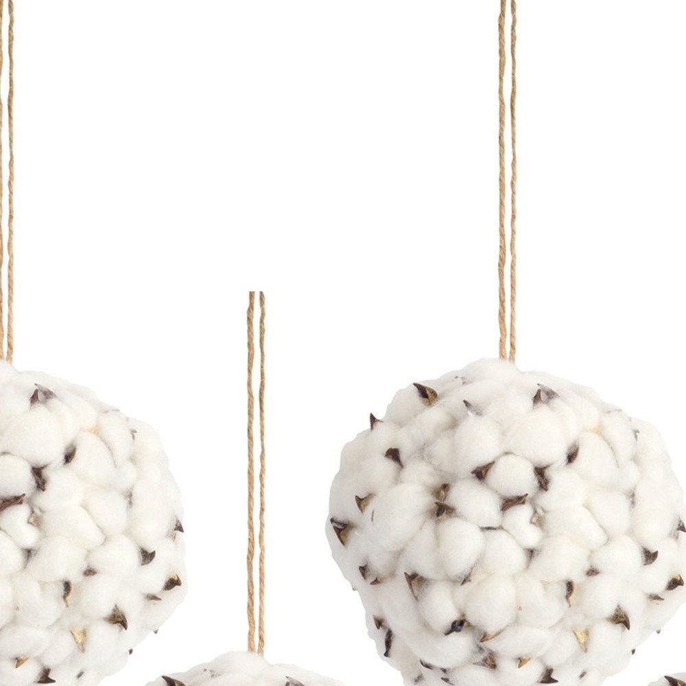 Set of Six 7" White Artificial