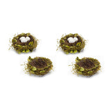 Set of Four 7" Green Artificial