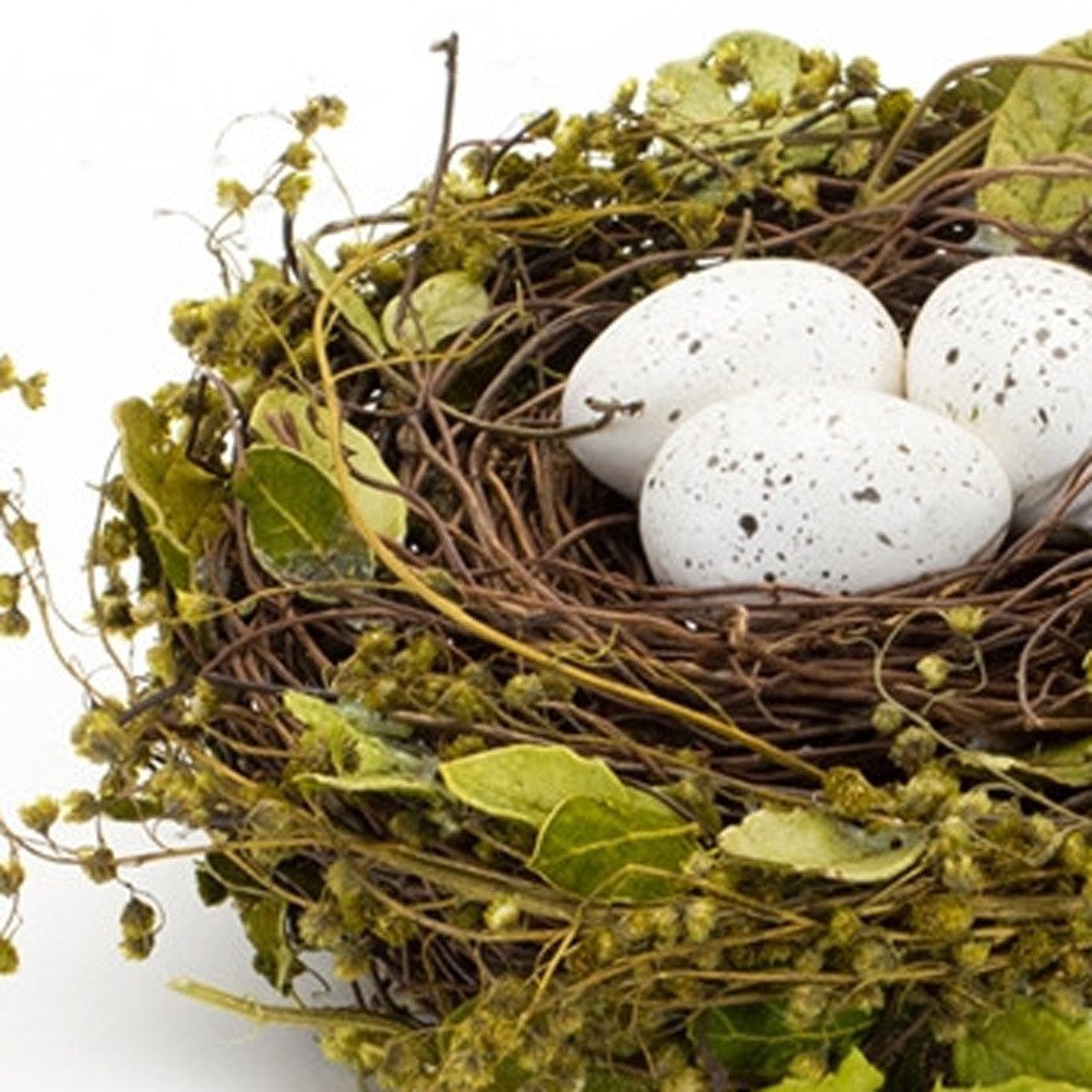 Set of Four 7" Green Artificial