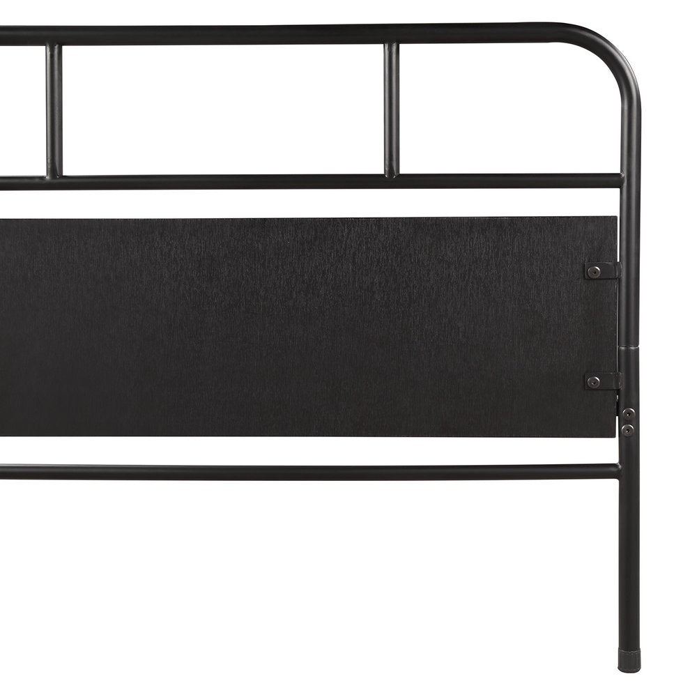 Black Metal Twin Canopy Bed Frame With Trundle