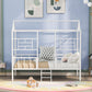White Metal Twin Canopy Bed Frame