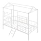 White Metal Twin Canopy Bed Frame