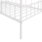 White Metal Twin Canopy Bed Frame