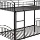Black Twin Over Twin Metal Bunk Bed