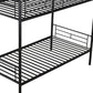 Black Twin Over Twin Metal Bunk Bed
