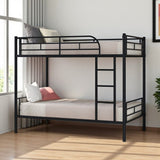 Black Twin Over Twin Metal Bunk Bed