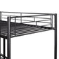 Black Twin Over Twin Metal Bunk Bed