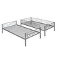 Silver Twin Over Twin Metal Bunk Bed