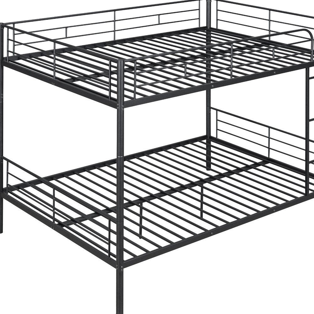 Black Full Over Full Iron Bunk Bed