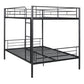 Black Full Over Full Iron Bunk Bed
