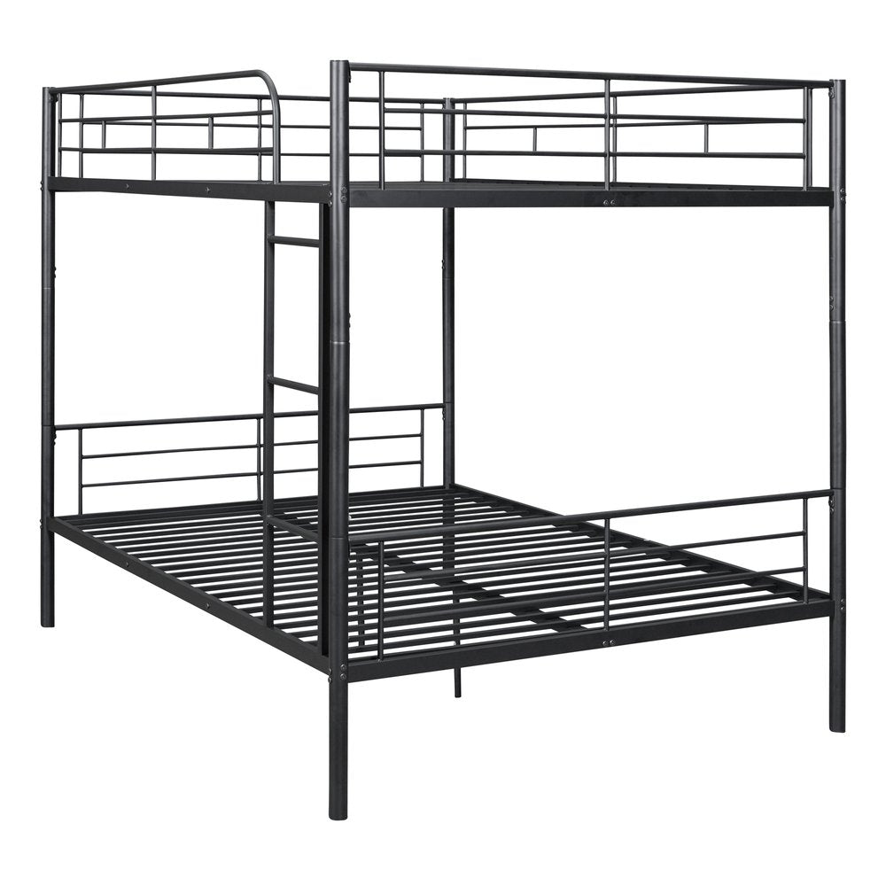 Black Full Over Full Iron Bunk Bed