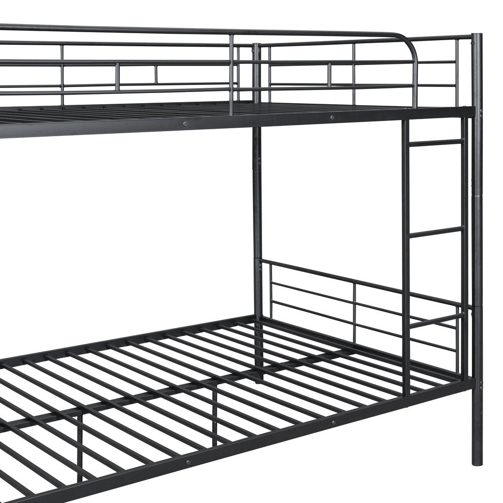 Black Full Over Full Iron Bunk Bed