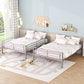 Silver Full Over Full Iron Bunk Bed
