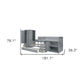 Gray Twin Over Twin Wood Bunk Bed With Desk And Trundle And Storage