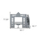Gray Twin Over Twin Solid Wood Bunk Bed With Stairs And Desk And Drawers And Storage
