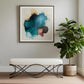 55" Cream and Nickel Fabric and Metal Upholstered Bench