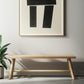 56" Natural Distressed Solid Wood Live Edge Bench