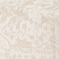 18" Cream and Beige Fabric Damask Pouf Ottoman