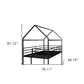 Black Twin Over Twin Metal Bunk Bed