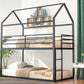 Black Twin Over Twin Metal Bunk Bed