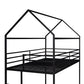 Black Twin Over Twin Metal Bunk Bed