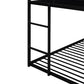 Black Twin Over Twin Metal Bunk Bed
