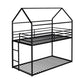Black Twin Over Twin Metal Bunk Bed