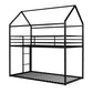 Black Twin Over Twin Metal Bunk Bed