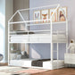 White Twin Over Twin Metal Bunk Bed