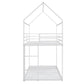 White Twin Over Twin Metal Bunk Bed