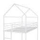 White Twin Over Twin Metal Bunk Bed