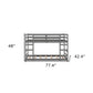Gray Twin Over Twin Solid Wood Bunk Bed
