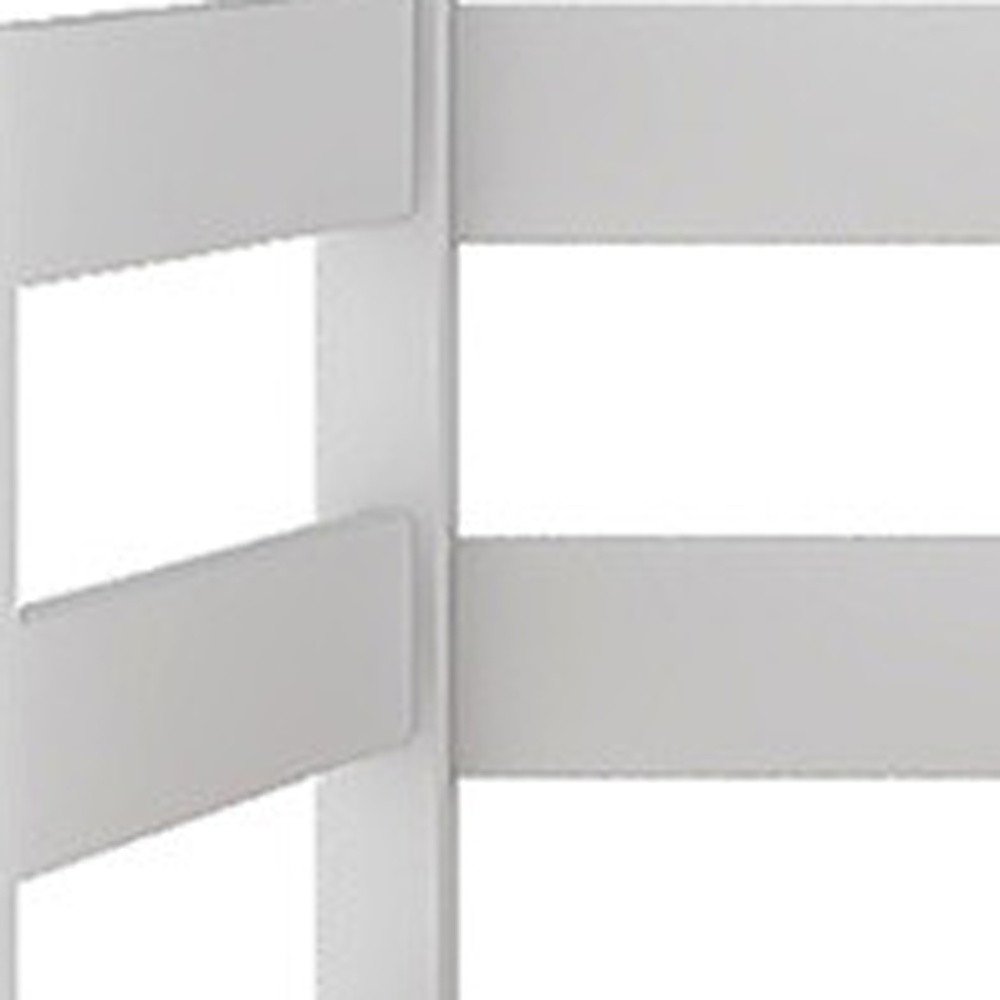 White Twin Over Twin Solid Wood Bunk Bed