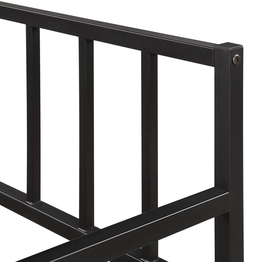Black Metal Twin Daybed Frame With Trundle