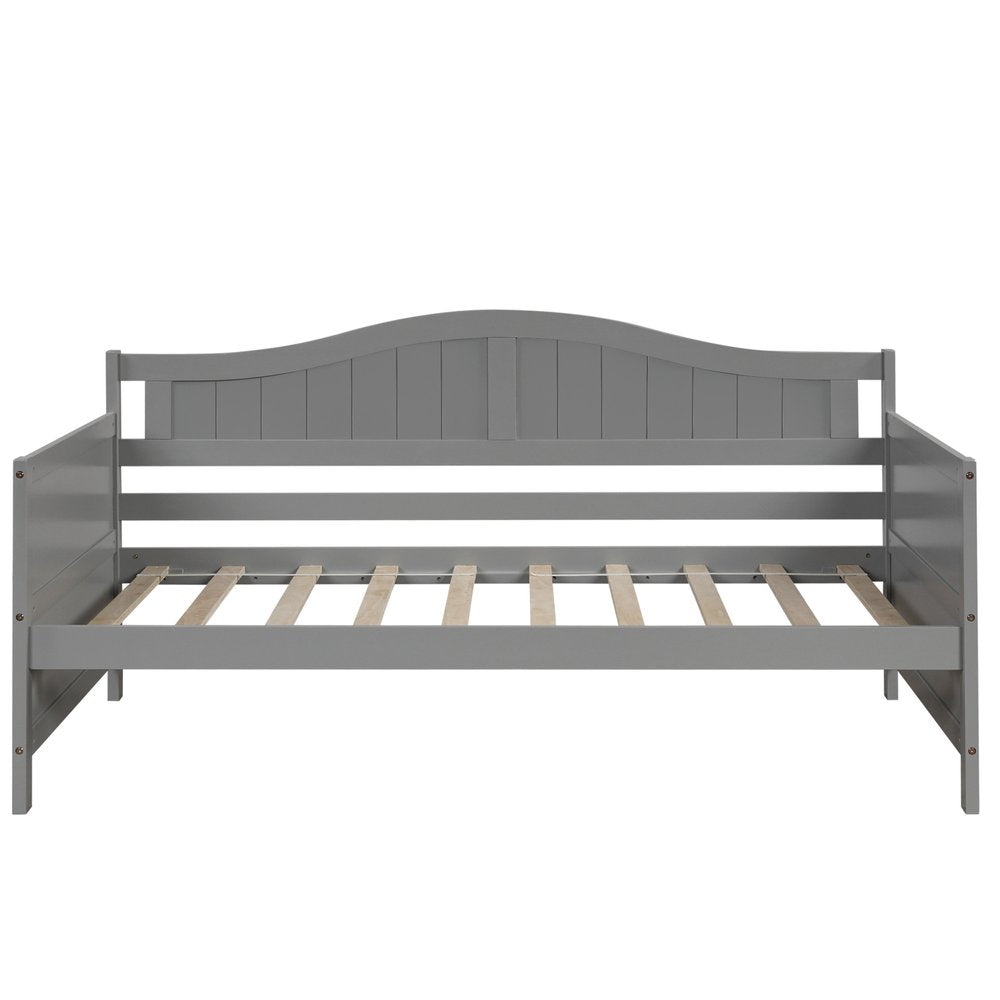 Gray Wood Twin Daybed Frame With Drawers