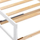 White Wood Twin Daybed Frame With Drawers