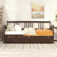 Espresso Wood Twin Daybed Frame With Drawers