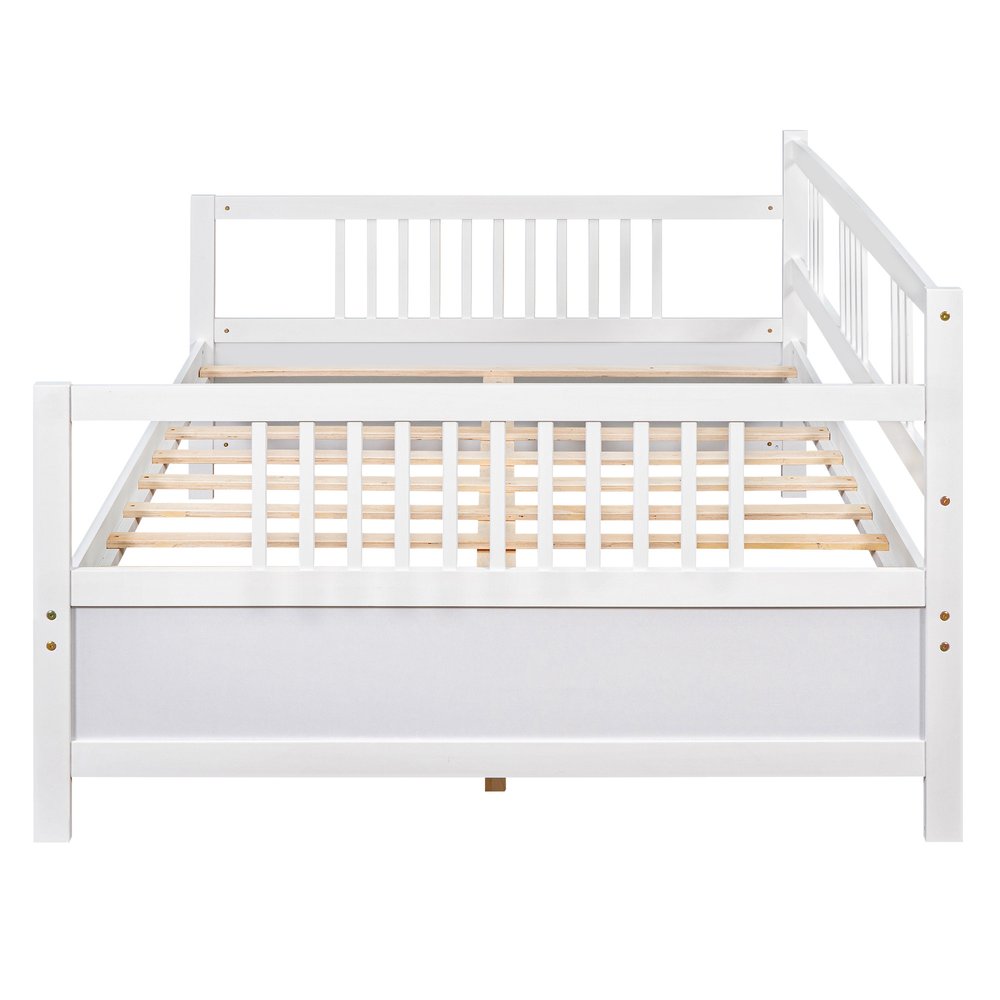 White Wood Full Daybed Frame