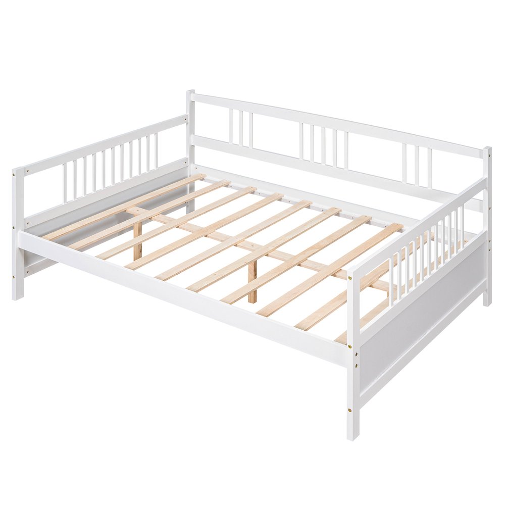 White Wood Full Daybed Frame