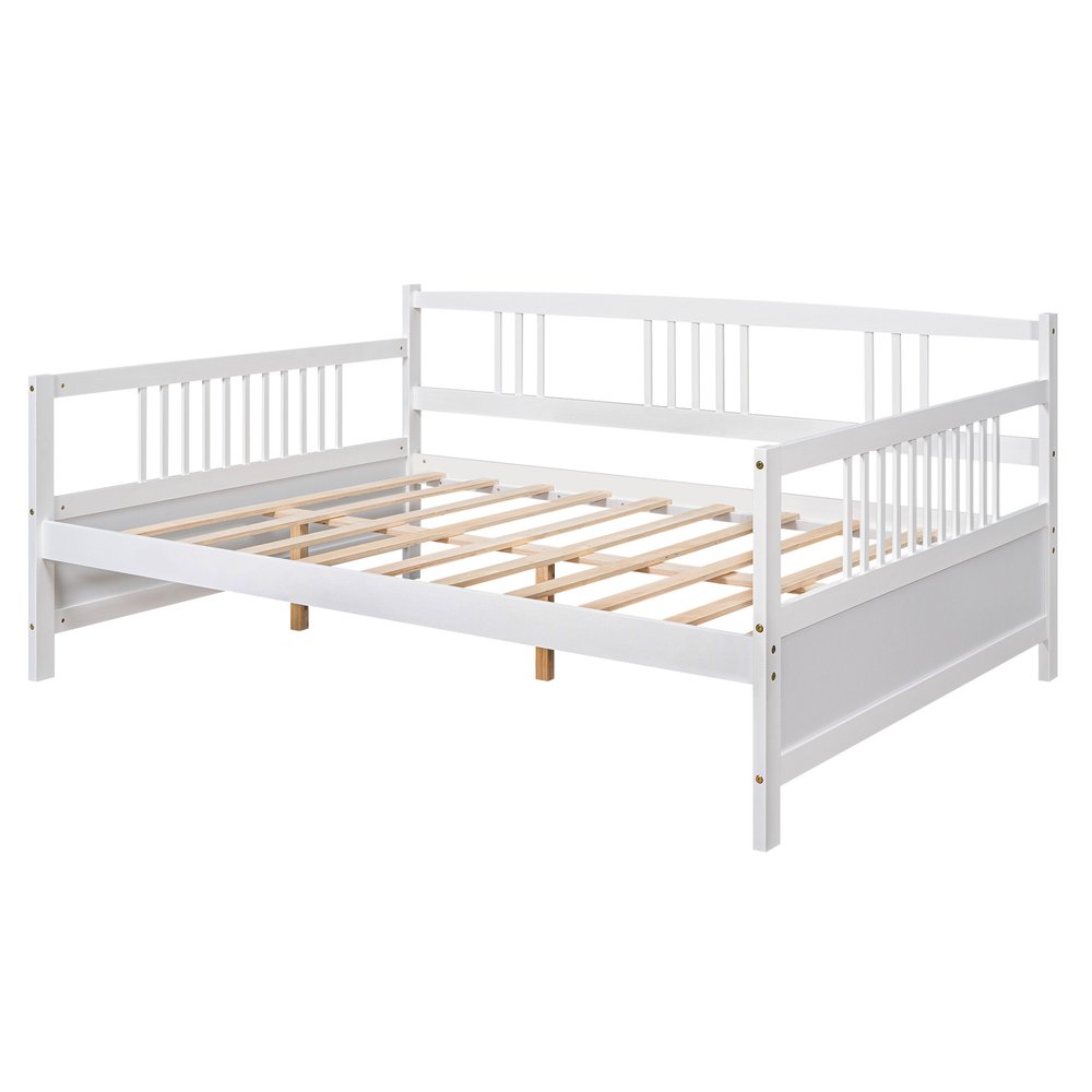 White Wood Full Daybed Frame