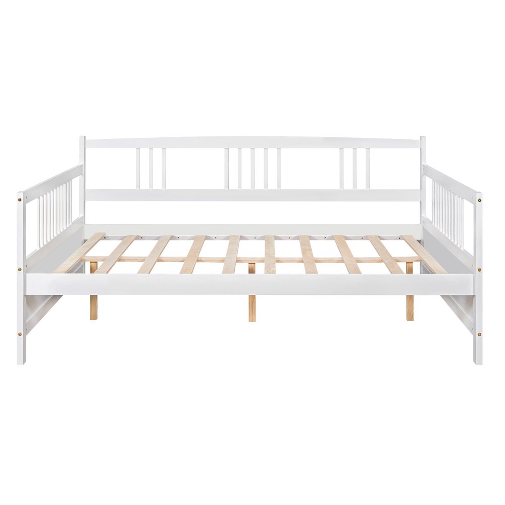 White Wood Full Daybed Frame