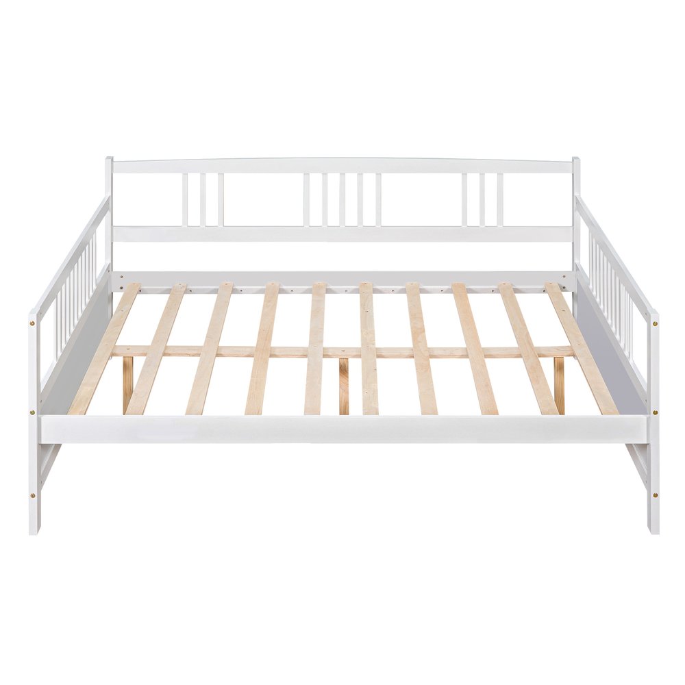 White Wood Full Daybed Frame