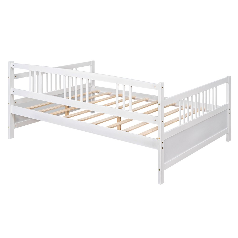 White Wood Full Daybed Frame
