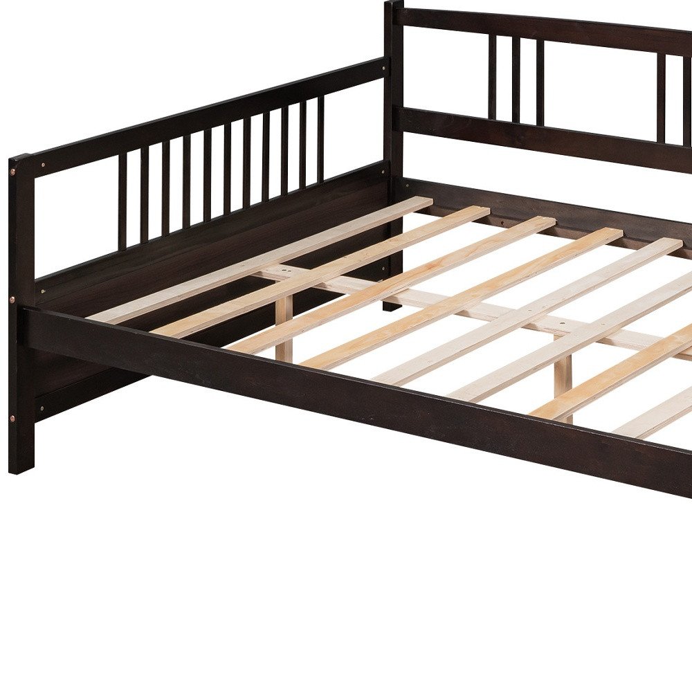 Espresso Wood Full Daybed Frame