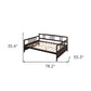 Espresso Wood Full Daybed Frame