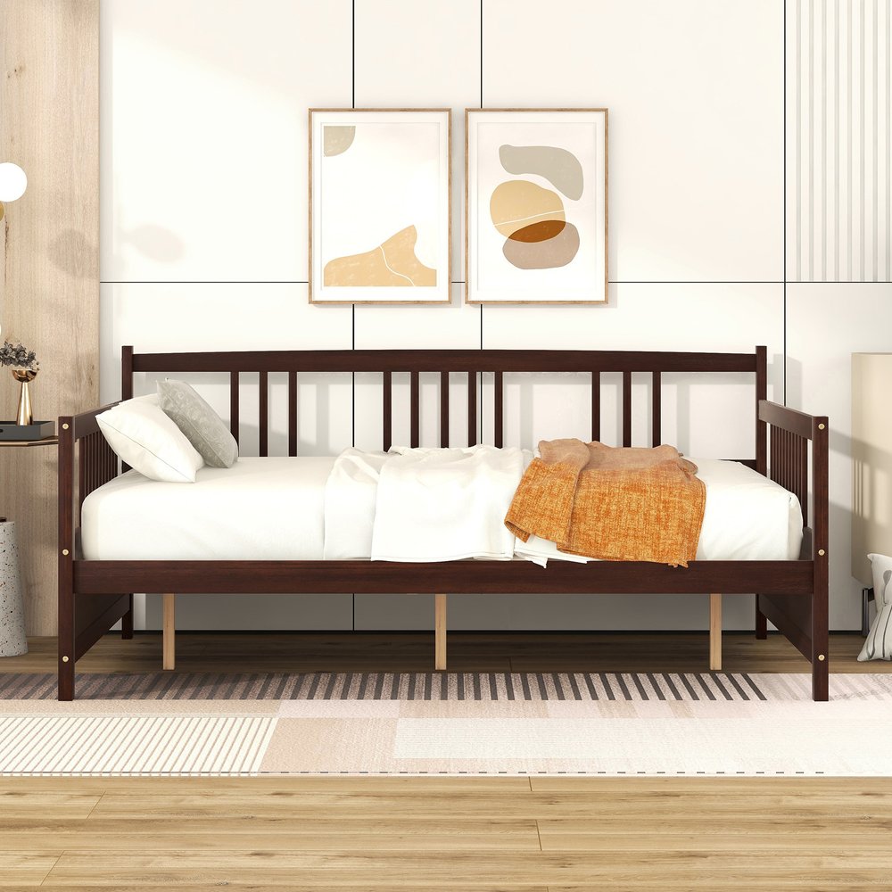 Espresso Wood Full Daybed Frame