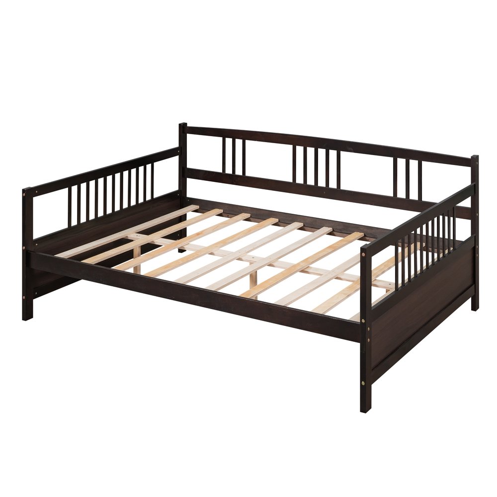 Espresso Wood Full Daybed Frame