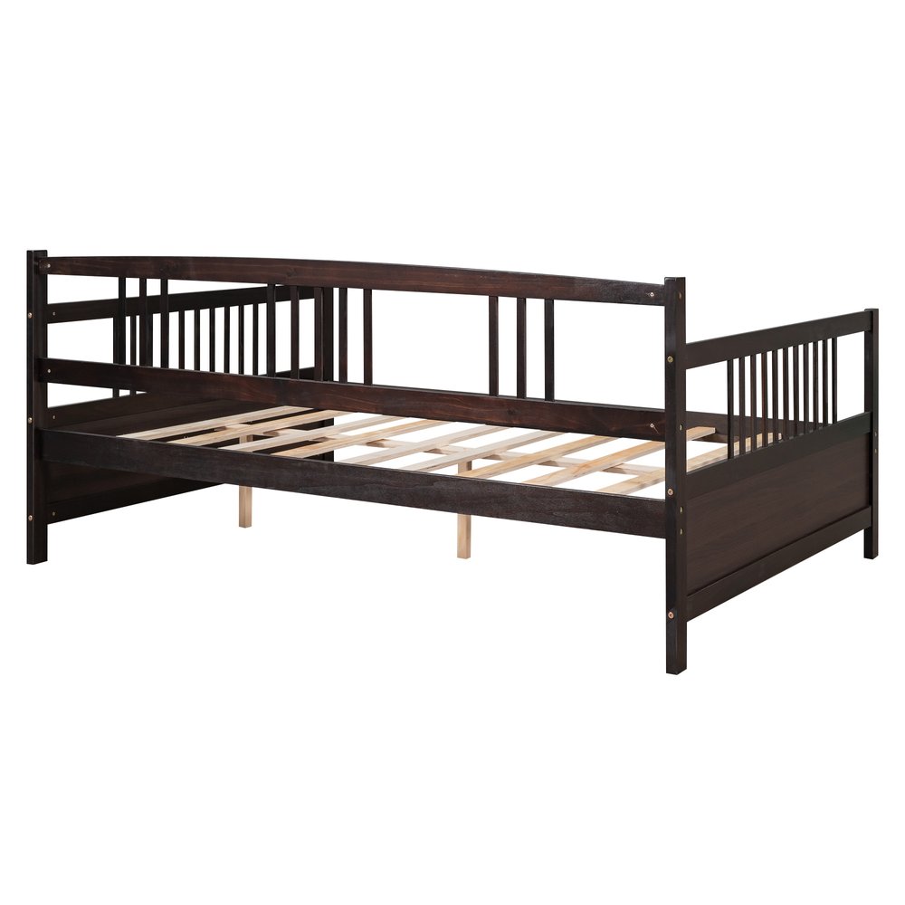 Espresso Wood Full Daybed Frame